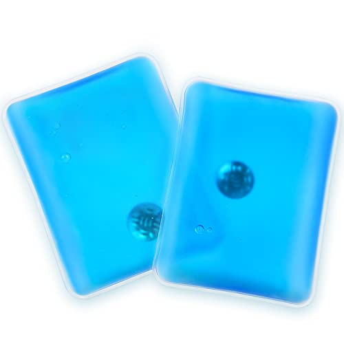 Vicloon Calentador de Bolsillo para Niños,2 Piezas Mini Calienta Manos Gel de Rectángulo,Calentador Reutilizable,Calentadores de Manos para Adultos y Niños,Acampar al Aire Libre y Escalar