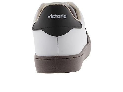 victoria Plano Basket Berlin Ciclista Efecto Piel & Piezas Serraje & Suela Oscura 1126186-WOMEN para Mujer Blanco 39