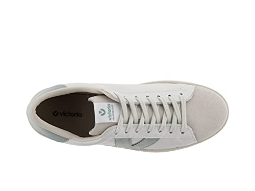 victoria Plano Basket Berlin Piel & Puntera Serraje & Contraste 1126142-WOMEN para Mujer Jade 39