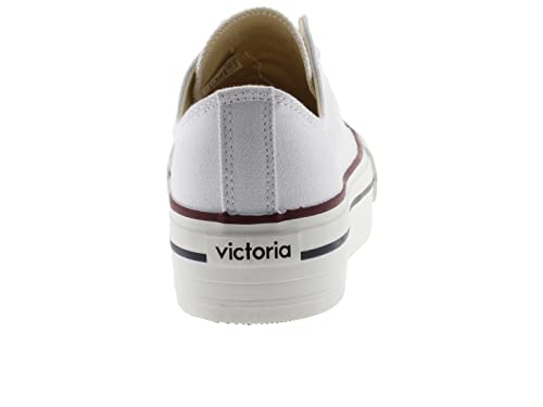 victoria Plataforma Basket Tribu Doble Lona 1061100-WOMEN para Mujer Blanco 39