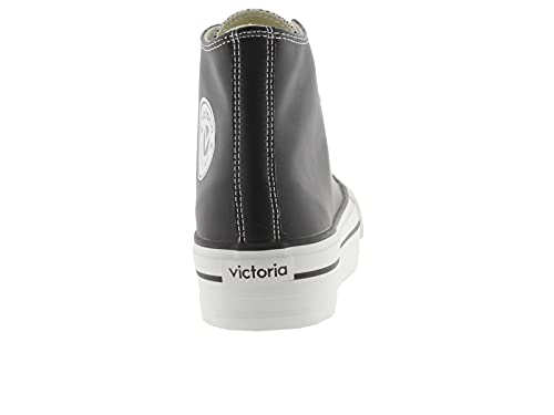 victoria Plataforma Botin Tribu Doble Efecto Piel 1061107-WOMEN para Mujer Negro 39