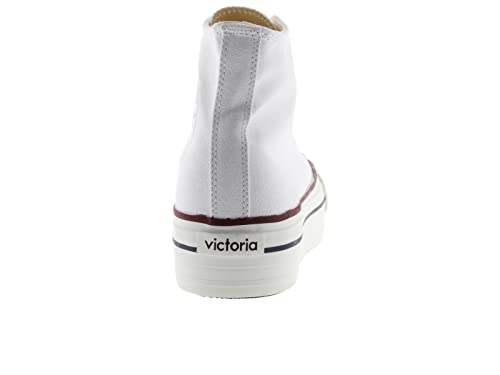 victoria Plataforma Botin Tribu Doble Lona 1061101-WOMEN para Mujer Blanco 38