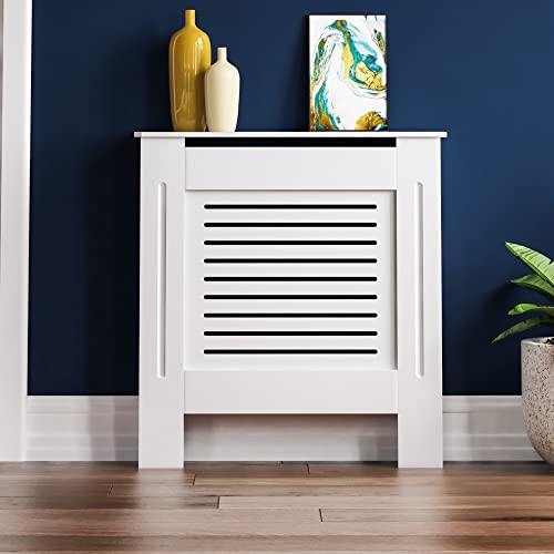 Vida Designs Milton para radiador Blanco Moderno Lacado Armario, pequeño