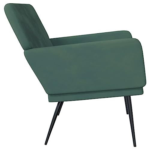 vidaXL Banco de Terciopelo Verde Oscuro 108x79x79 cm