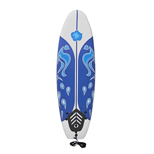 vidaXL Tabla de Surf Principiantes Azul Blanca 170 cm XPE PP Espuma Surfboard