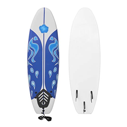 vidaXL Tabla de Surf Principiantes Azul Blanca 170 cm XPE PP Espuma Surfboard