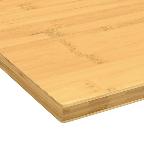 vidaXL Tablero de Escritorio, Tablero con Borde Curvo, Repuesto de Superficie de Mesa, Tapa de Escritorio para Salón Oficina, Bambú 80x40x1,5 cm