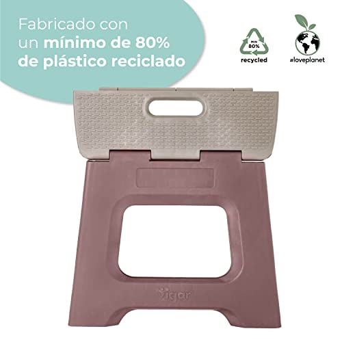 VIGAR 27 cm Taburete Plegable Compact Raisin in The Sun Altura, Rosa Metalizado