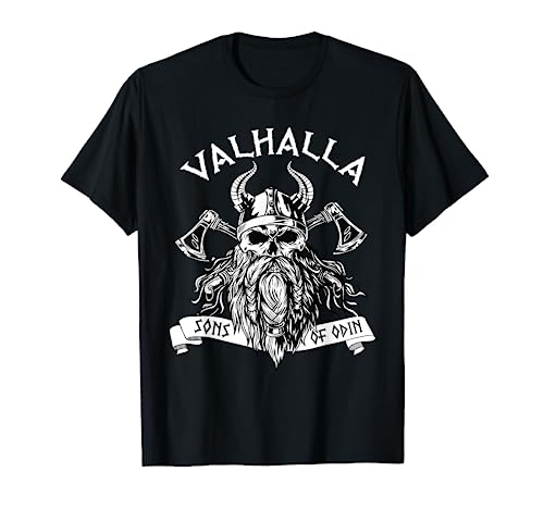 Vikingo Valhalla Hijos De Odin Nordo Thor Mitología Camiseta