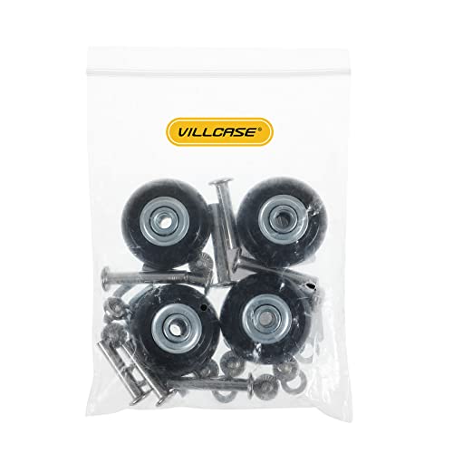 VILLCASE 30 piezas de ruedas de repuesto para maletas, maletas, herramientas de reparación de ruedas de goma, kit de accesorios de equipaje con tornillo