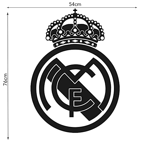 VIPOL Escudo R. Madrid. Vinilo decorativo, en varios tamaños (Madrid 76X54)