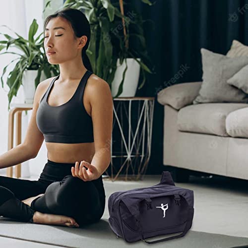 Virtcooy Gimnasio Yoga - Gimnasio con Soporte para Esterilla Yoga,Bolsas Yoga con Bolsillo para el Hombro para Entrenamiento, Pilates, Otros Deportes