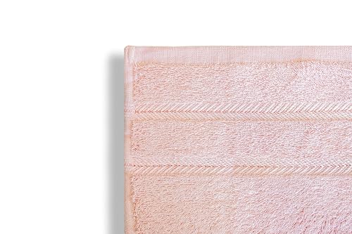 VISTE TU HOGAR Juego de 4 Toallas de Baño 30x50cm 100% Algodón, Toallas Rosa Multiusas 400g/m². Toallas de Tocador Extrasuave al Tacto