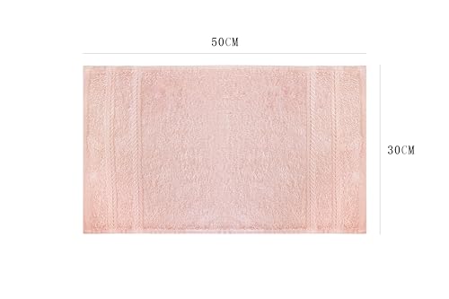 VISTE TU HOGAR Juego de 4 Toallas de Baño 30x50cm 100% Algodón, Toallas Rosa Multiusas 400g/m². Toallas de Tocador Extrasuave al Tacto