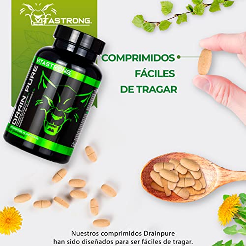 Vitastrong Drainpure DÍA | Adelgazar Rapido y Efectivo Mujer, Detox Adelgazante Potente, Fat Burner, Pastillas Para Adelgazar Muy Rapido | Quema Grasas Adelgazante Mujer | Batidos Para Adelgazar