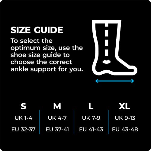 VITTO Tobillera para Esguince de Tobillo: Tobillera para Daño de Ligamentos, Tobillos Débiles, Tendinitis de Aquiles y Artritis (Pie Izquierdo o Derecho) (Manga, M)