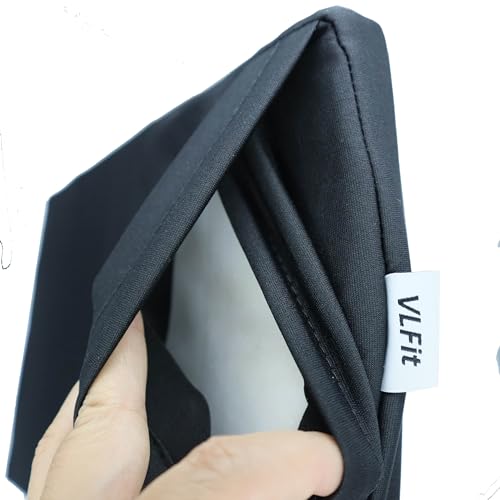 VLFit Cojín de Cabeza de Yoga de Pilates - con Funda de Tela extraíble y Lavable a máquina (Negro)