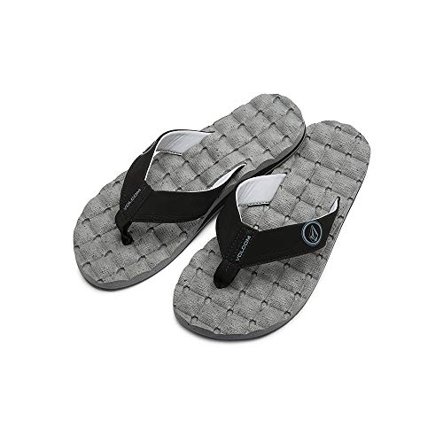 VOLCOM Recliner SNDL, Chanclas Hombre, Fog Grey, 42 EU