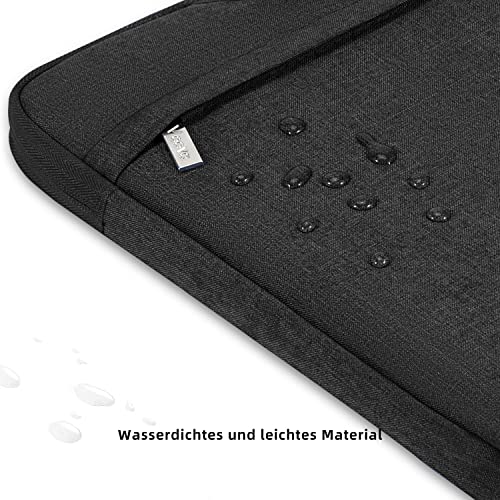 Voova Maletin Funda para Portatil 14 15.6 15,6 16 Pulgadas Bolsa Ordenador Impermeable Compatible con Macbook Air Dell Acer ASUS Samsung Hp Lenovo Negro