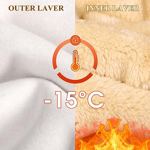 Voqeen Pantalones de Chándal con Forro Polar Sherpa para Mujer Pantalones Térmicos Cálidos de Invierno Bolsillos Peludos Gruesos Pantalones Deportivos Pantalones de Jogging para Correr Fitness