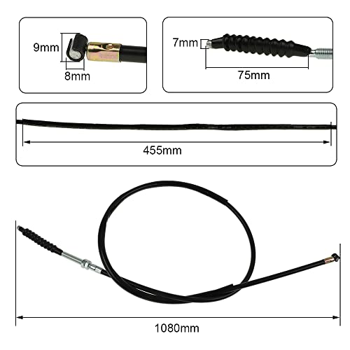 Wai Danie 43" 108cm Cable de embrague de la motocicleta para 150cc 200cc 250cc Dirt Pit Bike ATV Quad Taotao Roketa SSR Coolster