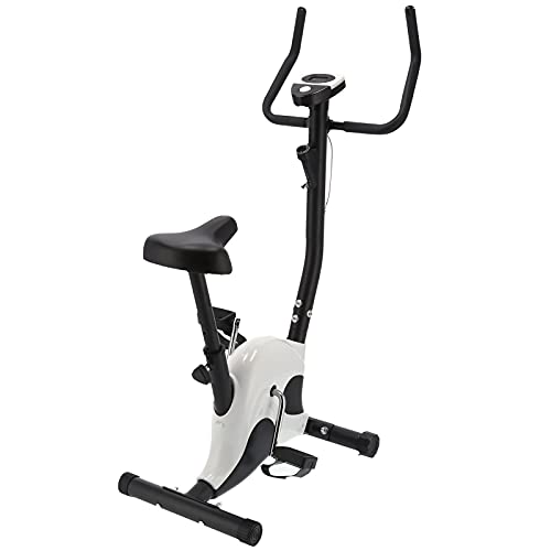 Wakects Bicicleta est¨¢tica magn¨¦tica de fitness con pantalla LED, bicicleta est¨¢tica de entrenamiento, bicicleta est¨¢tica para casa, bicicleta de ejercicio de interior, 120 kg de capacidad