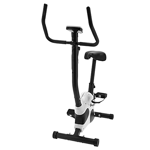 Wakects Bicicleta est¨¢tica magn¨¦tica de fitness con pantalla LED, bicicleta est¨¢tica de entrenamiento, bicicleta est¨¢tica para casa, bicicleta de ejercicio de interior, 120 kg de capacidad