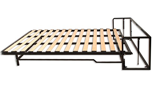 Wallbedking Cama De Matrimonio Abatible Vertical 120 x 190 cm (Cama Doble Estilo Murphy Bed, Cama Plegable, sofá Cama, Mueble Cama Oculta).