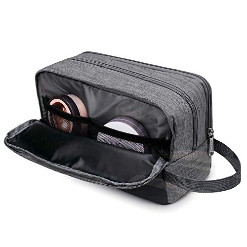 WANDF Neceser Viaje Bolsa de Aseo Impermeable Organizador de Maquillaje Kit Dopp para Hombre Mujer(A-Denim Grey)