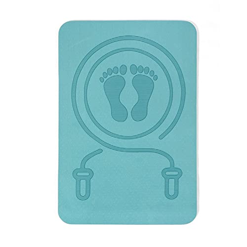 Wangduodu Gimnasia para Saltar la Cuerda | Alfombrilla Ejercicio Cuerda Saltar 8 mm Almohadilla amortiguadora,Esterilla Yoga Antideslizante Duradera para Ejercicios