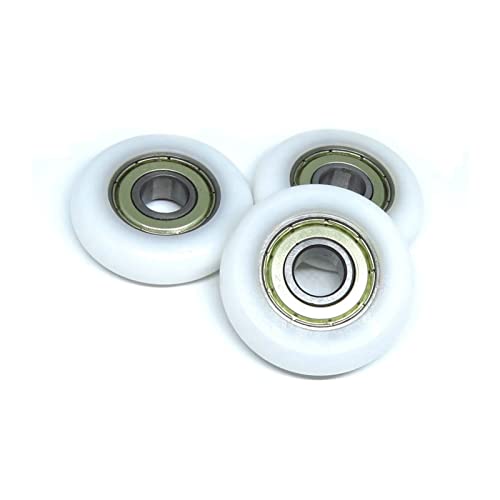 WANGMUMU 4pcs OD 40 mm Rueda de la máquina de Remo 10x40x10 mm BSR600040-10 Pom Polea de rodamiento de plástico con Rodillo de Asiento remero Going