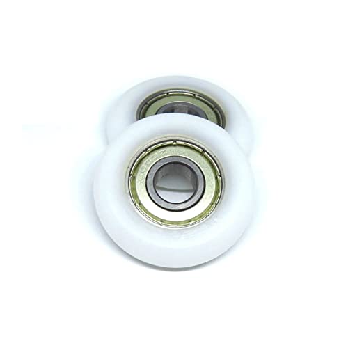 WANGMUMU 4pcs OD 40 mm Rueda de la máquina de Remo 10x40x10 mm BSR600040-10 Pom Polea de rodamiento de plástico con Rodillo de Asiento remero Going