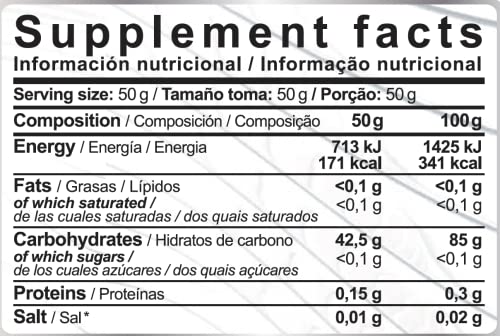 Waxy Maize Starch - 8,8 lbs (4 kg) - Amilopectina de maiz - Carbohidratos complejos a base de amilopectina de maíz (amylopectin) (Sabor limón)