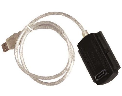 Waytex 12514 - Adaptador USB para Disco Duro, Negro