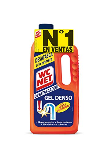 WC Net - Energy Desatascador Gel para Tuberías, Desatasca a la Primera, 1L