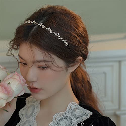 WeddHuis 1 Piezas Tocado para Pelo Corto con Diadema Original para Niñas y Novias