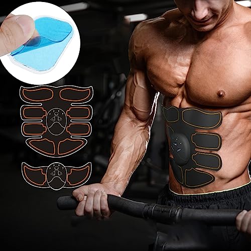 WeddHuis 12 Piezas EMS Gel Conductor Parches Abdominales Electroestimulador Tens Muscular Compex Hidrogel Hojas de Repuesto Gel Pad para Six Pack Estimuladores Eléctricos Fitness ABS Gluteos Trainer