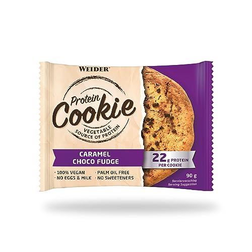 Weider Protein Cookies Caramel Choco Fudge 12 x 90 g. Galleta de proteínas 100% vegana