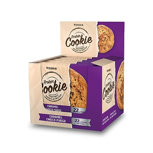 Weider Protein Cookies Caramel Choco Fudge 12 x 90 g. Galleta de proteínas 100% vegana