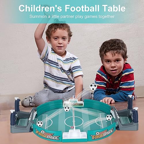 Weigudoc Mini Juego 6 Bolas de Fútbol Juguetes de Mesa para Dos Juegos de Mesa de Fútbol Copa del Mundo Favor de Fiesta Juguetes Educativos Interactivos para Niños y Adultos (Green)