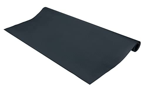 WENKO Alfombra de protección del suelo contra las salpicaduras de grasa, negro, efecto antideslizante, para colocar bajo el grill, esterilla impermeable ideal para exterior, 120 x 60 cm