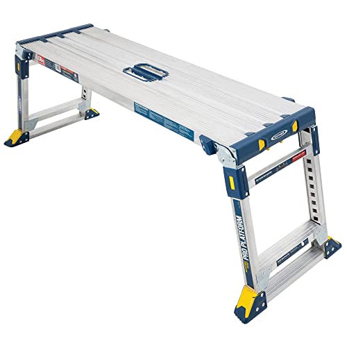 Werner 79023 Plataforma de trabajo ajustable Pro Work & Access, Plata, Talla única