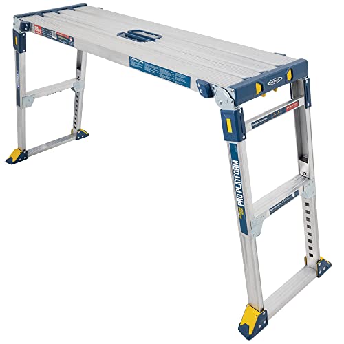 Werner 79023 Plataforma de trabajo ajustable Pro Work & Access, Plata, Talla única