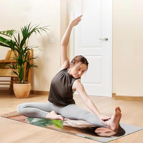 WERWAES Esterilla de yoga personalizada, personalizable, texto, imagen, texto, impresión HD, antideslizante, alfombrilla de entrenamiento para gimnasio en casa, regalo ideal para entusiastas del