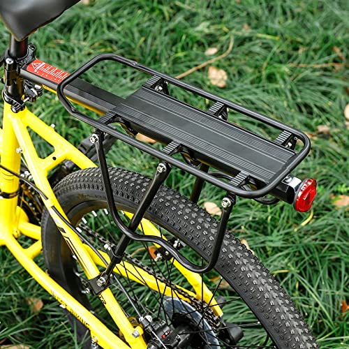 West Biking Portaequipajes para Bicicleta de montaña, Estable portaequipaje de Bicicleta de montaña MTB portaequipajes de Aluminio portaequipaje de Montaje fácil portaequipaje Bicicleta Trasera