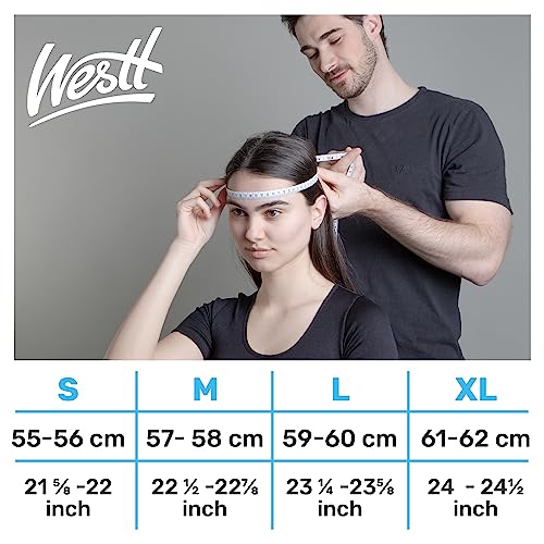 Westt Casco Moto Hombre y Mujer, Casco Integral, Casco abatible, Casco Moto Jet, Chopper, ciclomotor, Scooter, Casco Modular de Moto, Certificado ECE Dot, Blanco, L (59-60 cm)