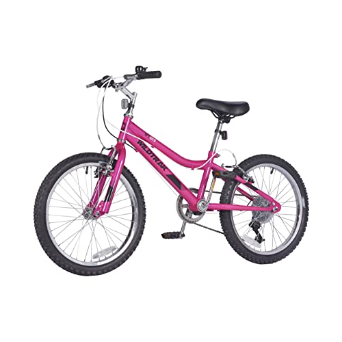 Wildtrak - Bicicleta 20 pulgadas para niños 6-9 años con frenos ajustables - Rosa Magenta