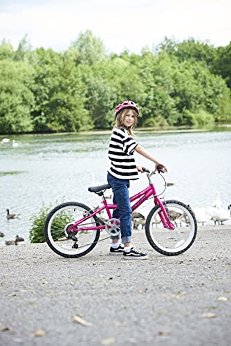 Wildtrak - Bicicleta 20 pulgadas para niños 6-9 años con frenos ajustables - Rosa Magenta