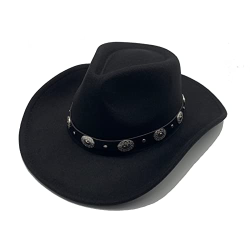 Willheoy Sombrero de Vaquero para Mujer Hombre Sombrero de Cowboy Unisex Adulto Carnaval Halloween y Cosplay