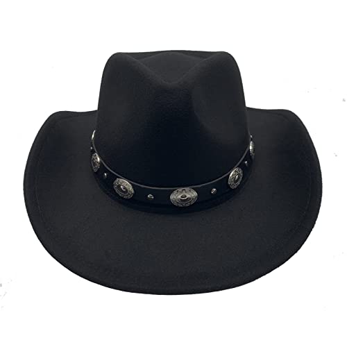 Willheoy Sombrero de Vaquero para Mujer Hombre Sombrero de Cowboy Unisex Adulto Carnaval Halloween y Cosplay